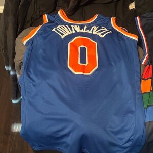 Nike Blue and Orange New York Jersey